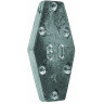 Грузило свинцовое SALMO плоское с зацепом скользящее 40г P5508-040